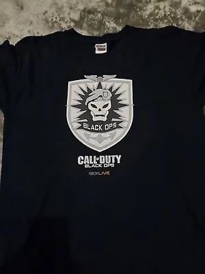 Buy Call Of Duty Black Ops Xbox Live Promotion Tshirt Mens Large • 10£