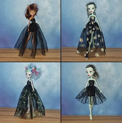 Buy Handmade Monster High/ Ever After High Doll Black Dresses • 4£