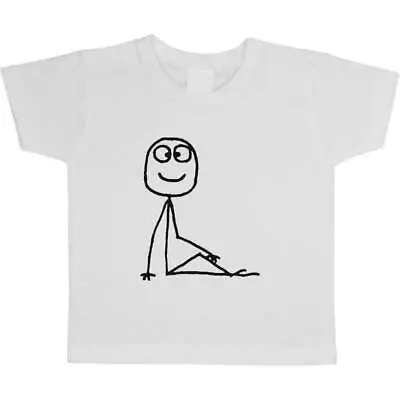 Buy 'Sitting Stickman' Children's / Kid's Cotton T-Shirts (TS016329) • 5.99£