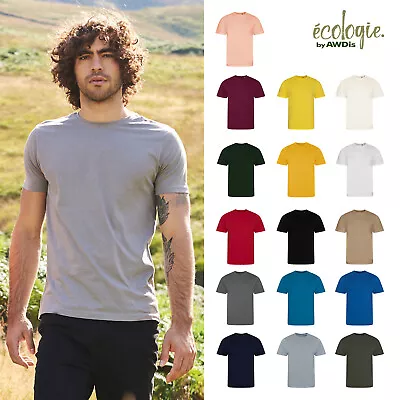 Buy AWDis Ecologie Organic Cotton Cascade Tee|Plain Stylish T-shirt|10 Bright & Bold • 11.09£