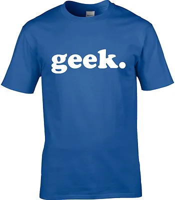 Buy Geek Funny Mens T-Shirt Funny Food Statement One Word Humour Nerd Alternative • 10.95£