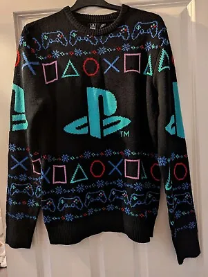Buy Playstation Xmas Jumper Officially Licenced Size Men's SMALL Excellent Condition • 14.99£