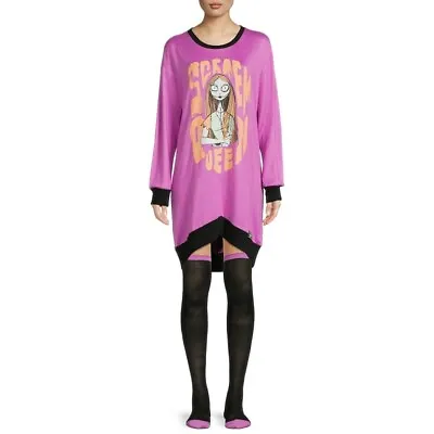 Buy Disney Nightmare Before Christmas S Sleepshirt Thigh High Sox Pajamas Jack Sally • 28.35£