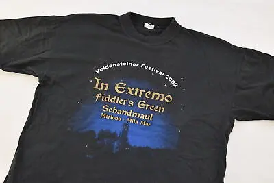 Buy Veldensteiner Festival 2002 T-Shirt In Extremo Fiddlers Green Schandmaul Folk L • 21.75£