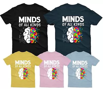 Buy Minds Of All Kind Autism Awareness Day Promoting Love And Acceptance T-Shirt #AD • 14.99£