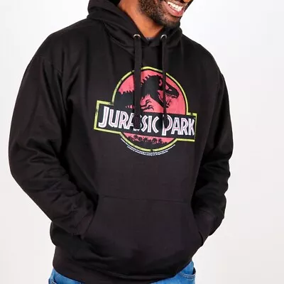 Buy Official Jurassic Park Logo Hoodie : S • 39.99£