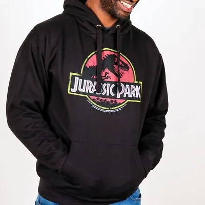Buy Official Jurassic Park Logo Hoodie : S,M,L,XXL • 39.99£