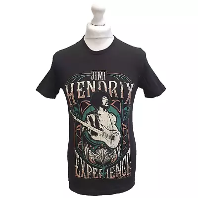 Buy Pep&Co Jimi Hendrix Black Casual Short Sleeve T-Shirt UK Men's S • 14.99£