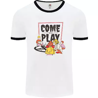 Buy Come To Play Lets Summon Demons Ouija Board Mens Ringer T-Shirt • 12.99£