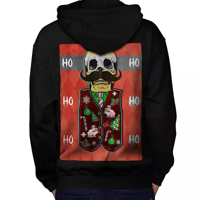 Buy Wellcoda Skull Skeleton Mens Hoodie, Festive Design On The Jumpers Back • 25.99£