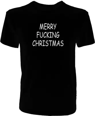 Buy Merry Fucking Christmas Bah Humbug Funny Xmas T-shirt Gift S-xl • 10.99£