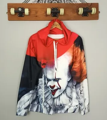 Buy Stephen King It Pennywise Balloon Float Derry Horror Hoodie Bold Sweater Jumper • 25.99£
