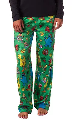 Buy Sesame Street Women's Christmas Elmo Cookie Monster Sleep Pajama Pants • 26.41£