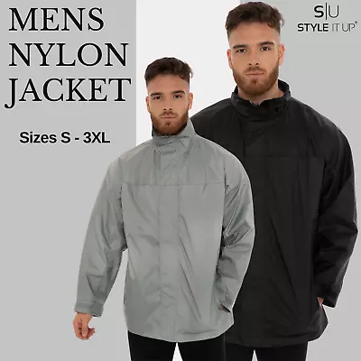 Buy Mens Classic Nylon Jacket Lightweight Breathable Stylish Windbreaker Coat Kagoul • 10.99£