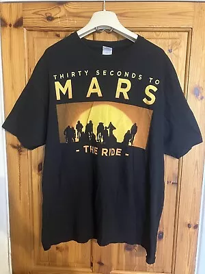 Buy Black Thirty Seconds To Mars T-Shirt - The Ride Size XL 100% Cotton By Gildan • 19.99£