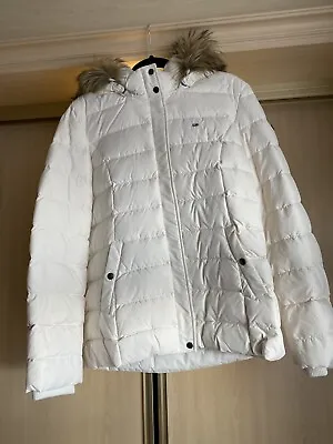 Buy Tommy Hilfiger Puffer Down Jacket Coat With Detachable Hood With Fur Size XL • 120£