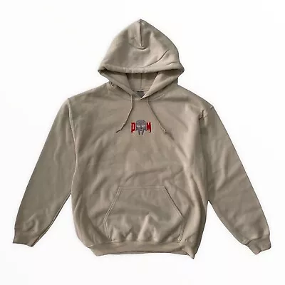 Buy MF Doom DM Embroidered Hooded Sweatshirt Sand S *CLEARANCE* • 20£