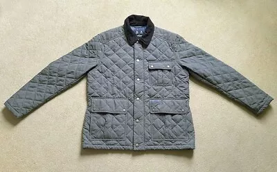 Buy Barbour Jacket - Mens Large Quilted DuraCotton With Corduroy Trim • 120£