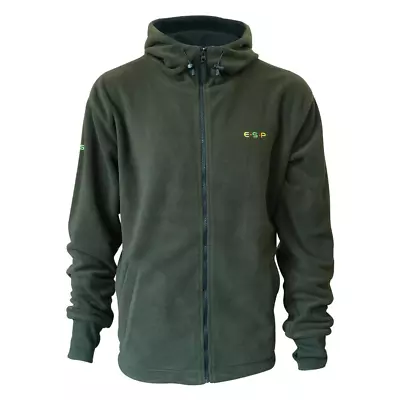 Buy ESP Full Zip Olive Green Windproof Fleece Hoody • 54.95£
