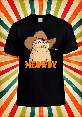 Buy Meowdy Cowboy Cat Sunset T Shirt Men Women Unisex Baseball T Shirt Top 3101 • 11.99£