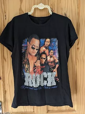 Buy W Authentic 'The Rock If You Smell What The Rock Is Cookin'  Motif  T Shirt - M • 8.99£