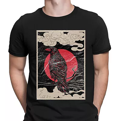 Buy Dark Raven Norse Vikings Crow Red Moon Dark Night Mens T-Shirts Tee Top #DNE • 13.49£