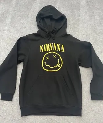 Buy Nirvana Hoodie Grunge Rock Band Merch Jumper Size Small Kurt Cobain Dave Grohl • 16.30£
