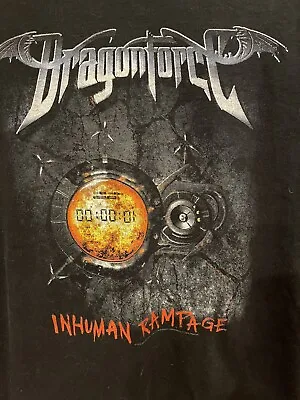 Buy NWOT Dragonforce - Inhuman Rampage - 2007 Tour Band T-Shirt Men Large • 18.95£