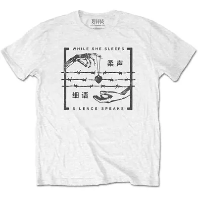 Buy While She Sleeps Silence Speaks Official Tee T-Shirt Mens • 15.99£