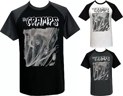 Buy The Cramps Mens Raglan Psychobilly T-Shirt Human Fly Album Garage Punk Cobweb • 21.95£