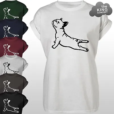 Buy French Bulldog Yoga Pose T-Shirt Cobra Downward Dog Tee Top Pug Pilates Meditate • 9.99£