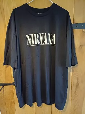 Buy *Nirvana Guitar Music Album Cover T-shirt Size M Black Grunge Kurt Cobain* • 19.99£
