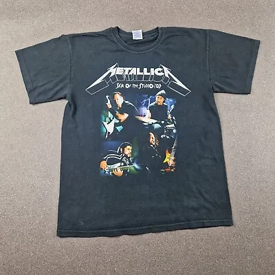 Buy Vintage Metallica Shirt Mens Medium Black Sick Of The Studio Tour Concert Band • 19£