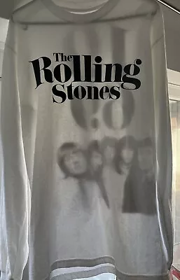 Buy Rolling Stones White Long Sleeve T-Shirt 1969 Carnaby Street • 10£