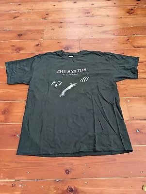 Buy Vintage The Smiths The Queen Is Dead Shirt Size XL 00s Morrissey Dark Green • 0.99£