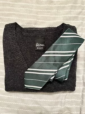 Buy Harry Potter Slytherin School Jumper And Tie Official Size Large L • 35£