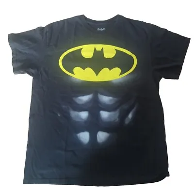 Buy Batman Men's DC Comics Abs Black T-shirt Mens Large • 12.95£