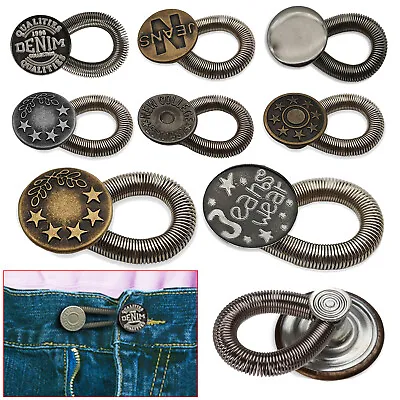 Buy Jeans Buttons Waist Extender DIY For Trousers Jacket And Coats Pants Skirts 17mm • 19.39£