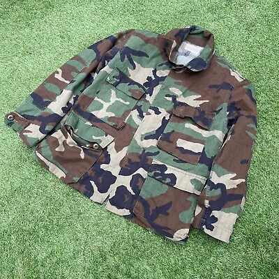 Buy US Army Surplus Rip-Stop M81 Woodland BDU Jacket Shirt, Camo Army Combat Uniform • 29.99£