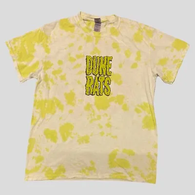 Buy Dune Rats T Shirt M Yellow Acid Wash Aussie Rock Band Double Sided Logo Graphic • 28.28£