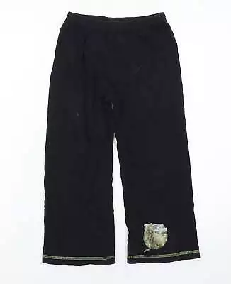 Buy Jurassic World Boys Black Solid 100% Cotton Pyjama Pants Size 5-6 Years - Jurass • 2.92£