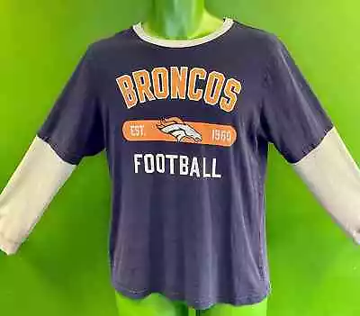 Buy NFL Denver Broncos Double-Layer L/S T-Shirt Youth X-Large 18-20 • 9.74£