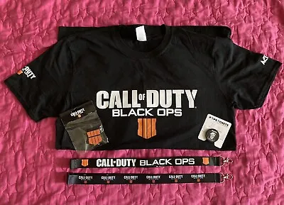Buy Call Of Duty Black Ops 4 Promo Merch Bundle (T-Shirt Large) • 40£