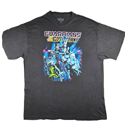 Buy Guardians Of The Galaxy T Shirt Size XL Black Graphic Crew Tee • 6.83£