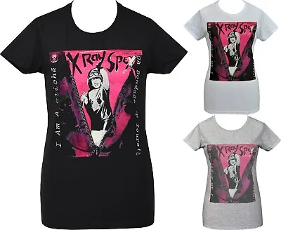 Buy X-Ray Spex Womens Punk T-Shirt I Am Cliche Poly Styrene 1977 Oh Bondage • 20.50£
