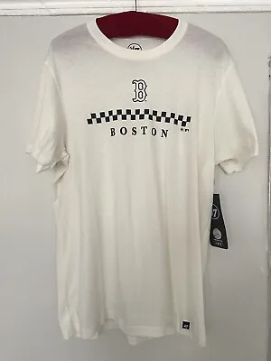 Buy 47 Boston T Shirt White Wash Short Sleeve Size Medium BNWT Rrp £34 • 14£