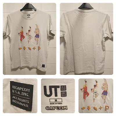 Buy Uniqlo UT X Capcom Street Fighter Ryu Sagat Ken Masters Video Game T-Shirt Sz. M • 27.50£