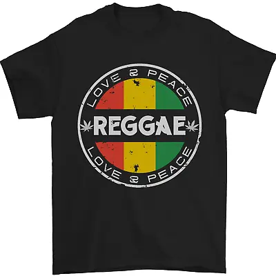Buy Love Peace Reggae Music Mens T-Shirt 100% Cotton • 9.99£