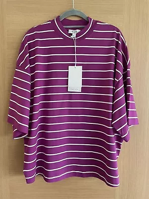Buy Cos Stripped Relaxed Boxy Oversized T-Shirt Size M • 18£