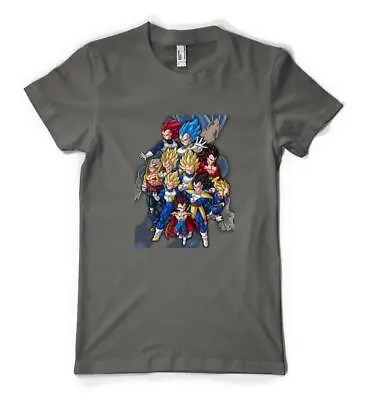 Buy Japanese Dragon Vegeta Anime Ball Super Saiyan Personalised Unisex Adult T Shirt • 14.49£